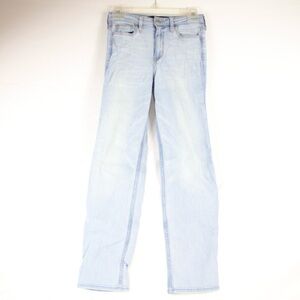 Hollister Light Blue High-Rise Slim Straight Classic Stretch Jeans Womens Size 1